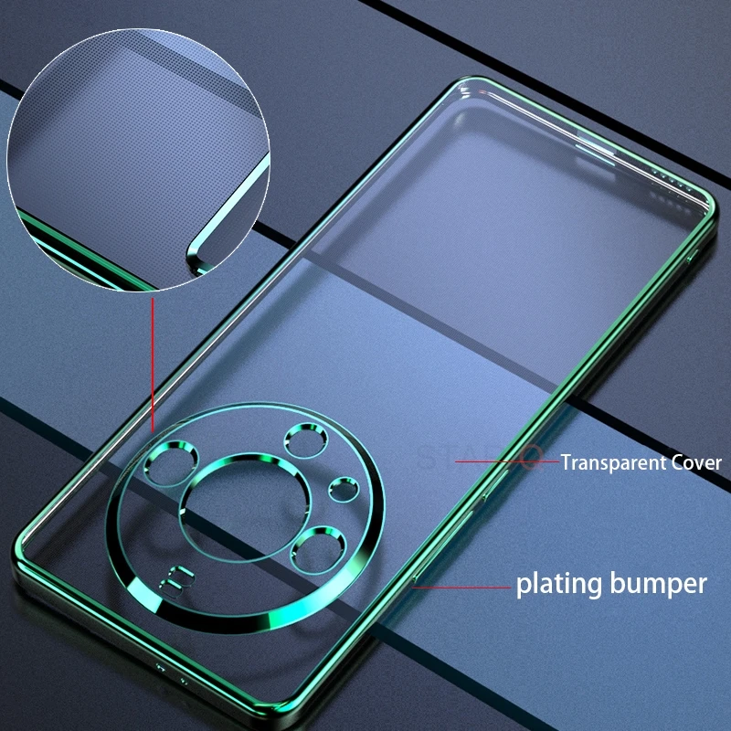 Luxury Plating Clear Silicone Case - Transparent Back Cover