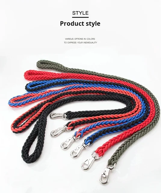 Comfort-Strong 5-Foot Braided Dog Leash: Ideal for Effective Training & Enjoyable Walks. Durability Meets Comfort 3