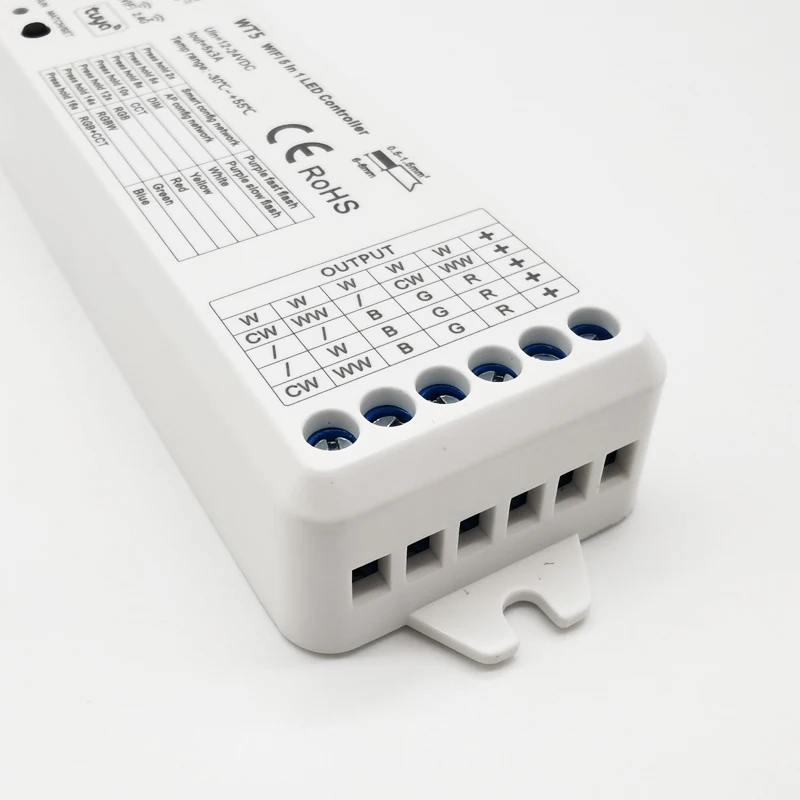 Smart WiFi LED Controller with Touch Remote & Dimmer for Multicolor LED Strips