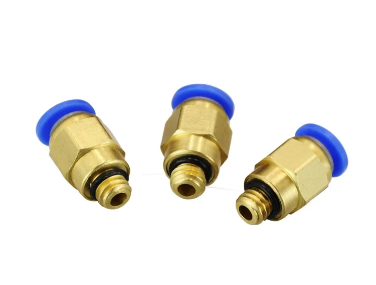 Description Picture 2 of item500PCS Pneumatic Fitting PC4-M6 Quick Release Air Hose Connector Brass Coupling One-Touch Fittings