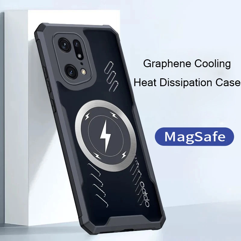 Enhanced Heat Dissipation Transparent Phone Case - Full Cover, Anti-Drop, Wireless Charging Compatible