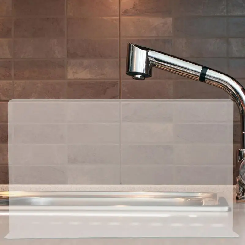 Description Picture 4 of itemBathtub Splash Guard Shower Water Splashing Bathroom Supply Faucet Sink Proof Corner Spatter Preventer Home Baffle Board Pvc