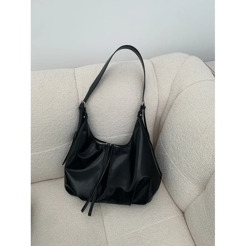 Abandoned earth style retro armpit bag, women's autumn and winter new fashion tote bag, large capacity crossbody bag