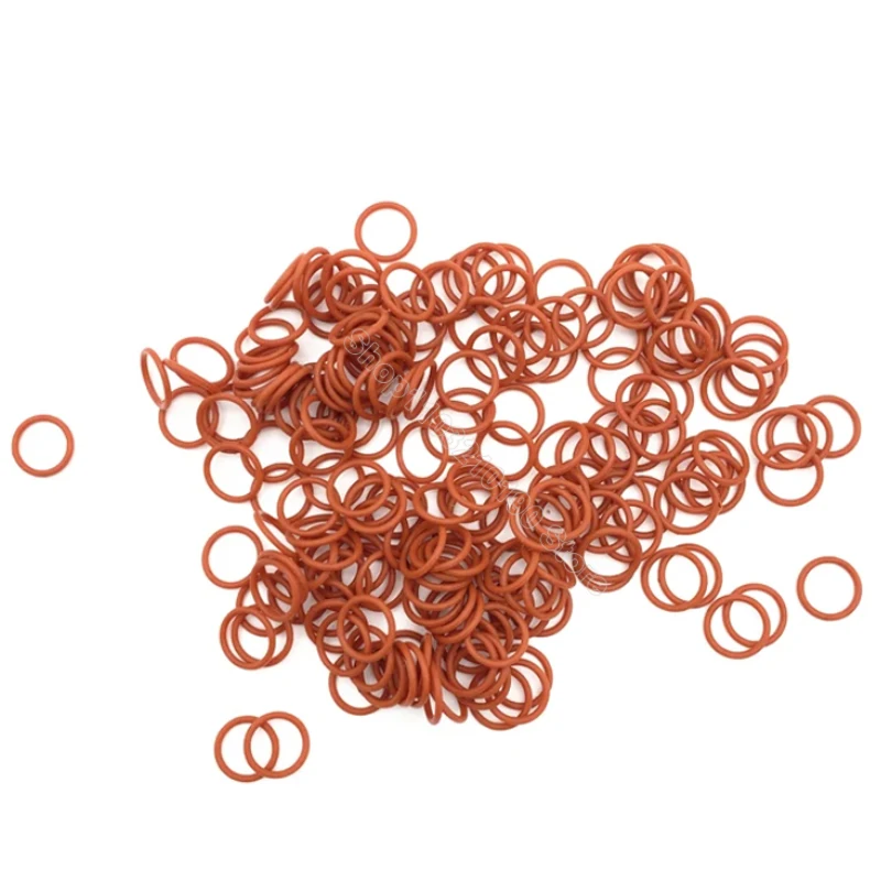 CS1.5/1/2/2.4mm Red Silicone O Rings Gasket Food Grade VMQ Seal O-ring Washer Cooker Rubber Insulated Silica gel OD 5 6 7 8-90mm rubber o rings rubber washers keycap o rings silicone o rings stainless steel washer