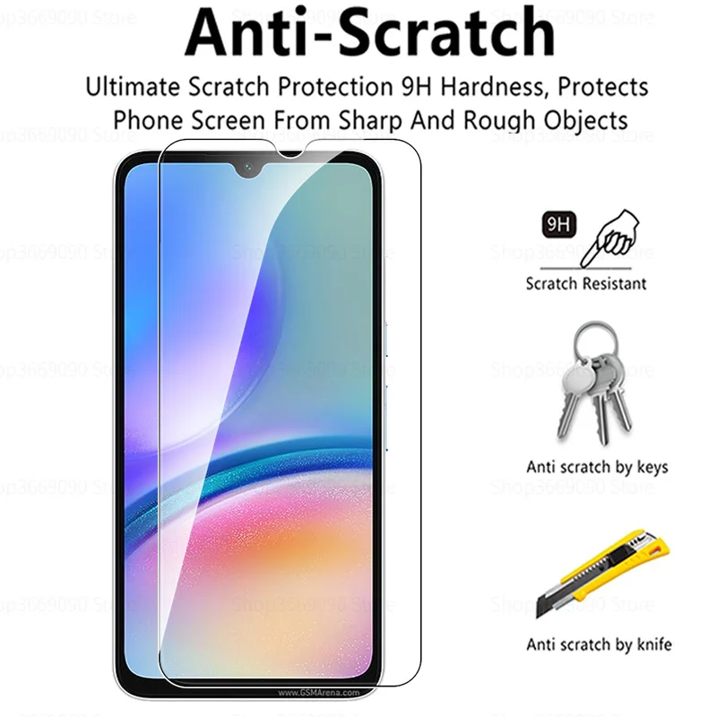 Premium 2PCS Tempered Glass Phone Screen Protector and Protective Film Cover
