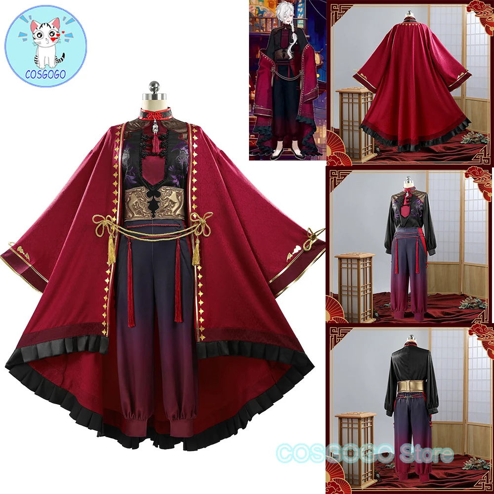 

COSGOGO [Customized] Nijisanji Vtuber Kuzuha Cosplay Costume Halloween Outfits Women New Chinese Hanfu Clothing Suit Uniform
