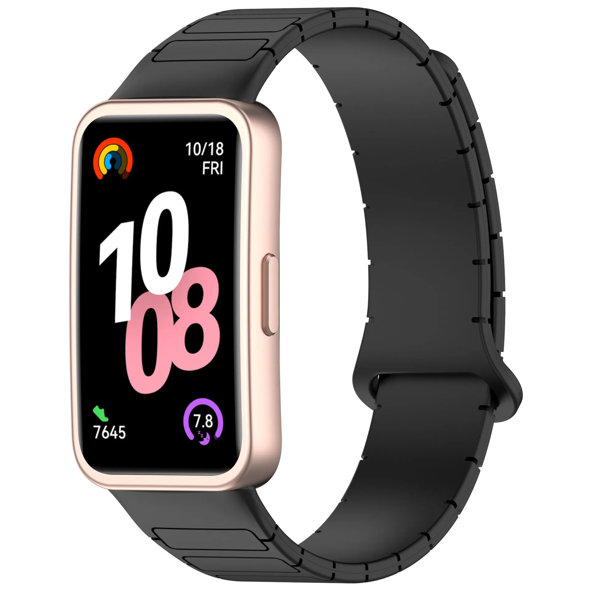 Magnetic Silicone Sport Loop Strap - Universal Fitness Band Accessory