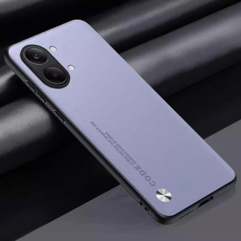 Luxury PU Leather Shockproof Back Cover with TPU Edges