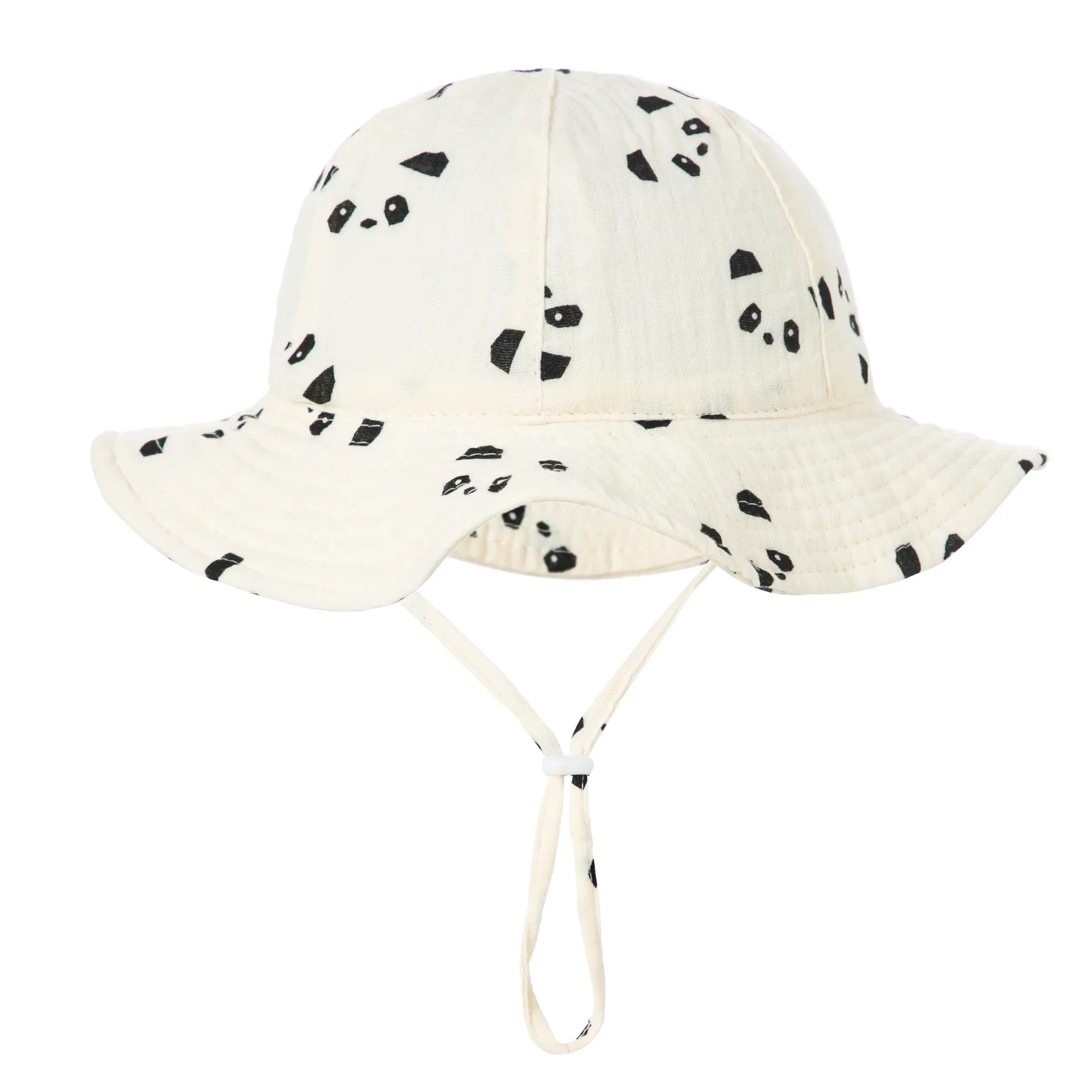 

Summer New Baby Soft Gauze Cotton Bucket Hat Solid Color Floral Printed Infant Fisherman Hats Boys Girls Sun Cap 0-12Months