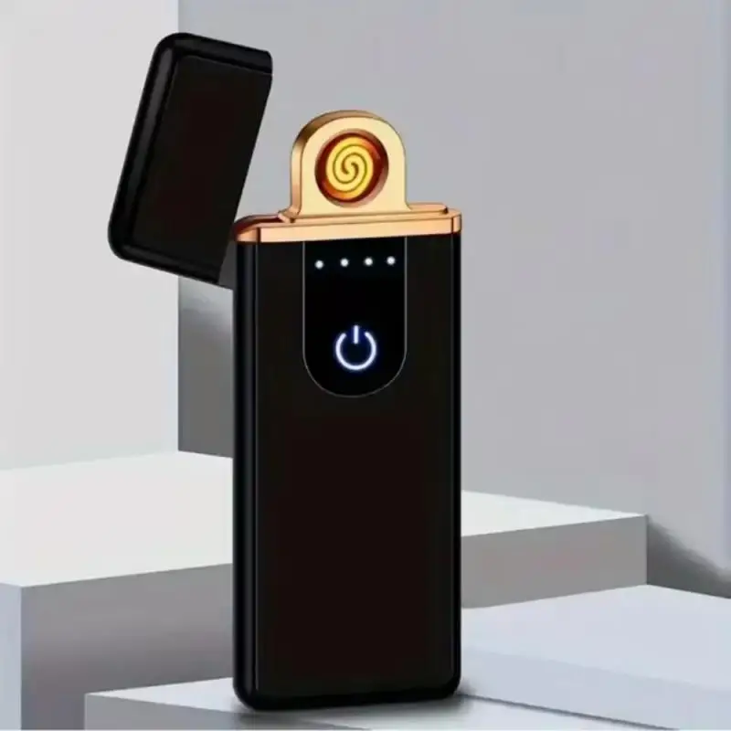 BBQ Lighter Electric Arc Igniter Portable USB Electric Windproof Plastic Lighters Rechargeable Touch Sensor Cigarette Accessories For Men's Gift