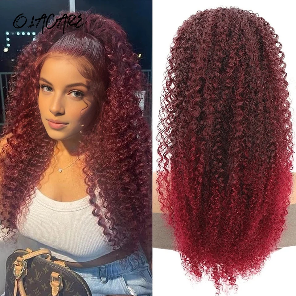 Synthetic Afro Kinky Curly Hair Extension for Women