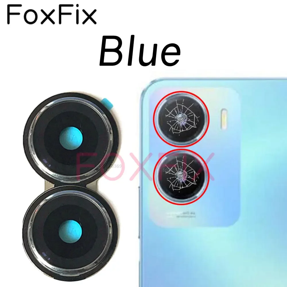 Vivo Y35 5G 용 후면 카메라 유리 렌즈 커버, 프레임 베젤 교체, V2230A