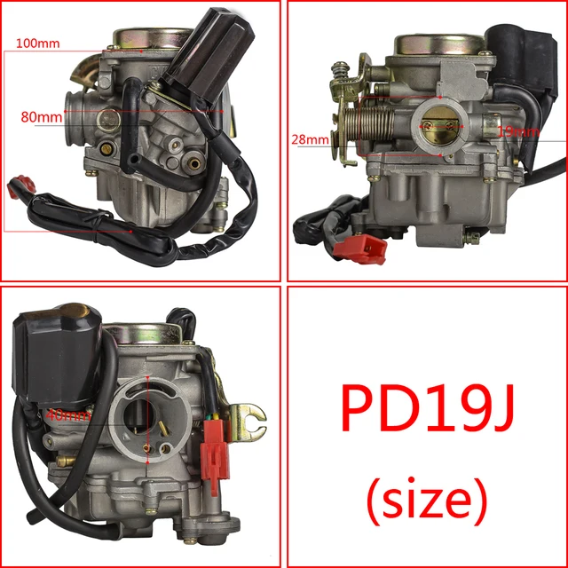 LABLT Big Bore Carburetor For GY6 50cc-100cc Scooters - 20mm Intake, 139QMB Compatible