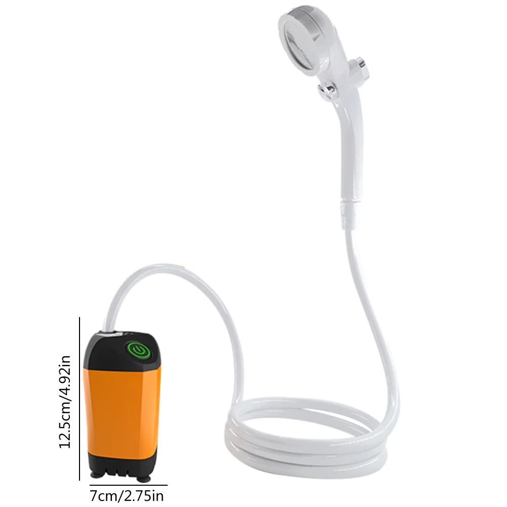 Outdoor Camping Shower IPX7 Waterproof with Digital Display Portable Electric Shower Pump for Hiking Travel Beach Pet Watering 6