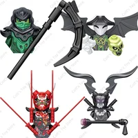 NEW Anime Ninja Evil Moro Mini Action Figure Building Blocks Mr. E Skeleton Wizard Dolls Bricks Model Kids MOC Toys Gifts 1
