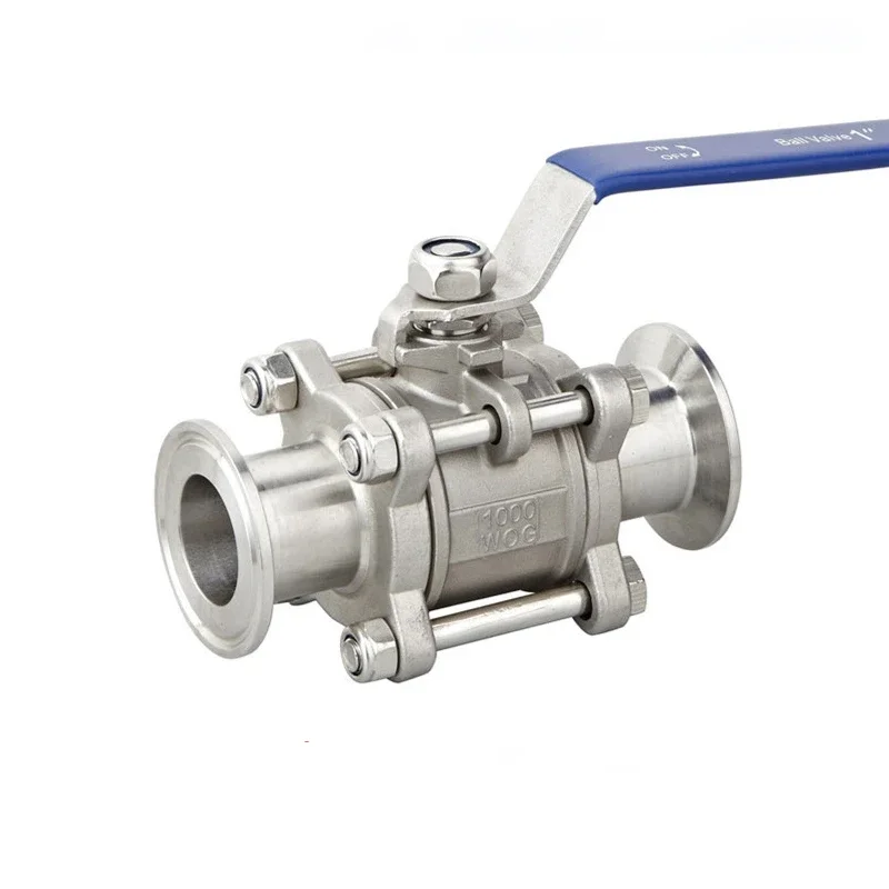 

1/2" 3/4" 1" Sanitary Ball Valve 1.5" 50.5mm Tri Clamp Ferrule Type For Homebrew Diary SS304 Stainless Steel