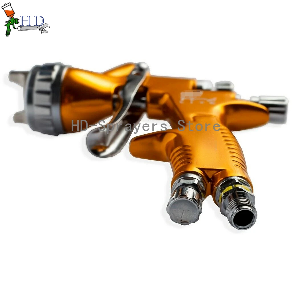 Car Spray Gun TE20/T110 1.3/1.8mm Nozzle HVLP PRO Car Paint Tool Pistol 600ml cup for Varnishes and Primers