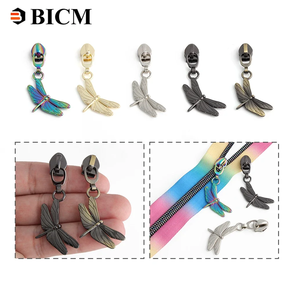 10Pcs 5# Nylon Zipper Sliders For Sewing Garment  Bags Jacket Zippers Head Clothes Zip Pulls Zips Repair Sewing Bag Accessories