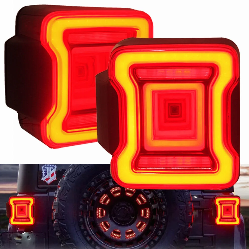 Car Accessories For Jeep Wrangler JK JKU 2007 2018 LED Tail Lights Rear