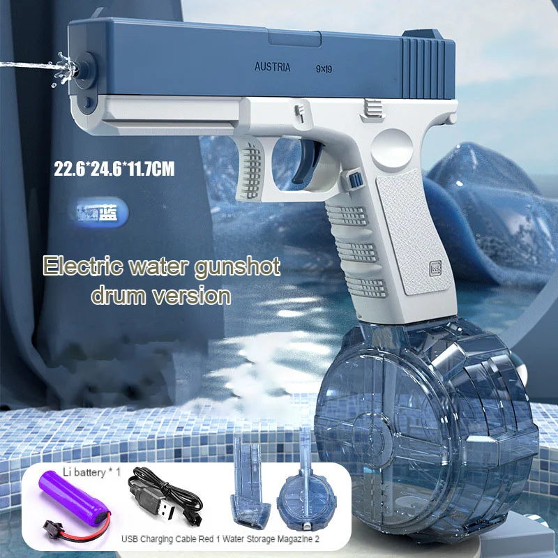 2024 Summer Hot M416 Water Gun Electric Pistol Shooting Toy Full Automatic Outdoor Beach Toy For Kids Pistola De Agua Gift 4