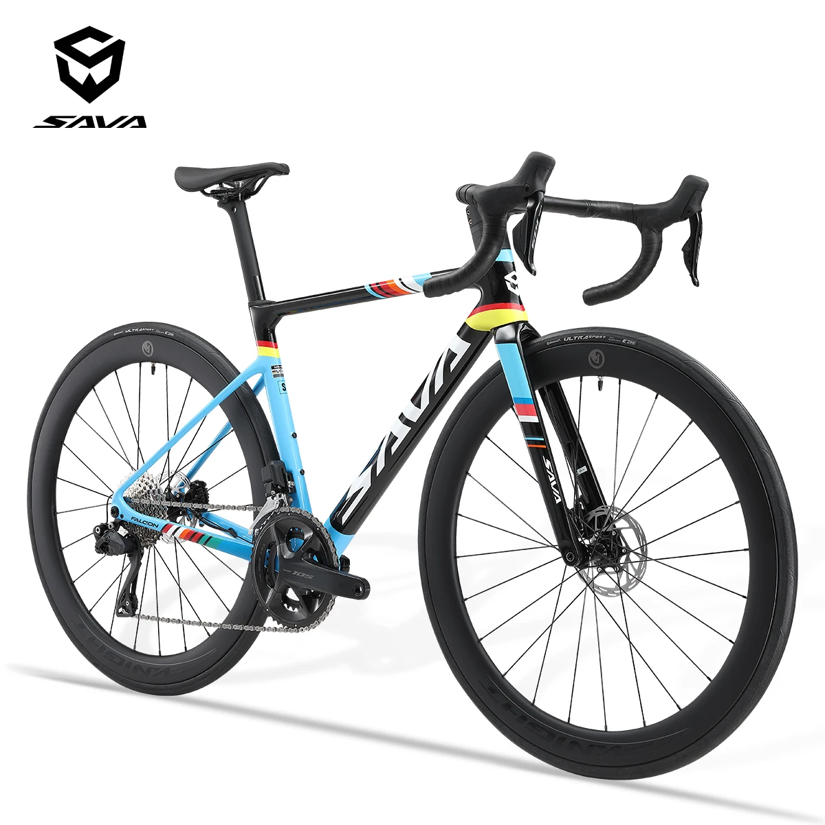 SAVARacingTeamEditionFullCarbonFiberroadbikeelectronicshiftingroadbikewithSHIMAN0