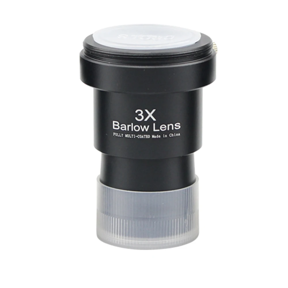 Enhanced Telescope Barlow Lens with Adjustable Magnification and Camera Mount