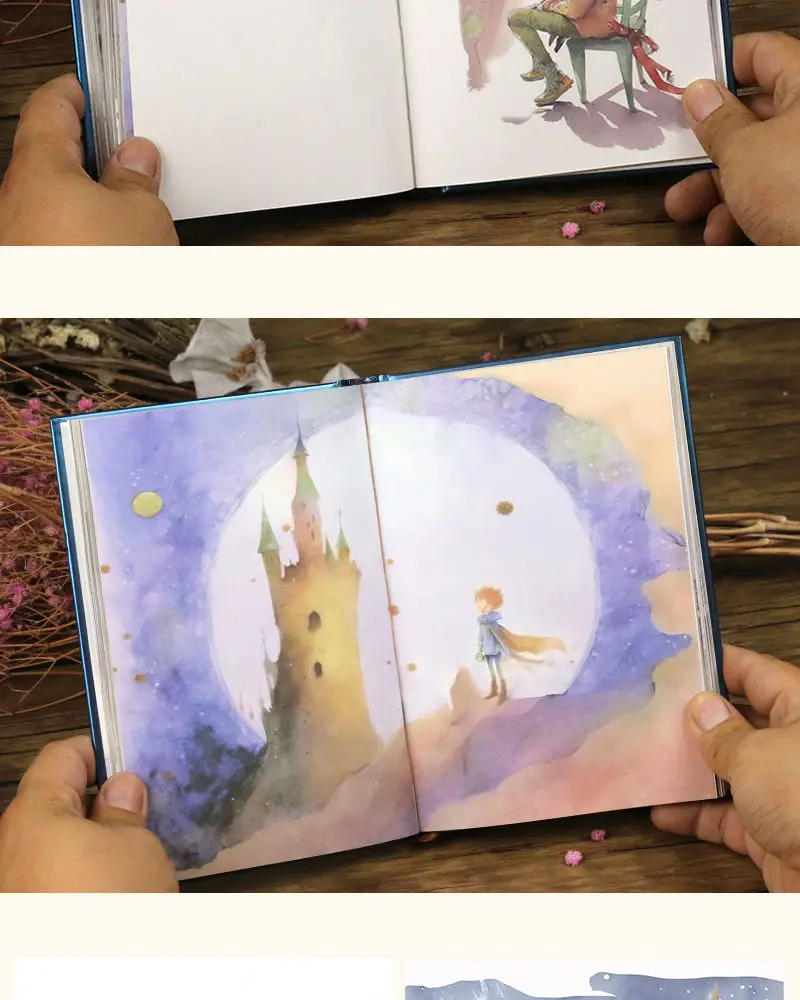 Hardcover-Notizbuch, Prince and Rose-Serie, niedliche Illustrationen, 128 Blatt, vollfarbige Seiten, B6-Tagebuch, Notizblock für Studenten – Detail 10