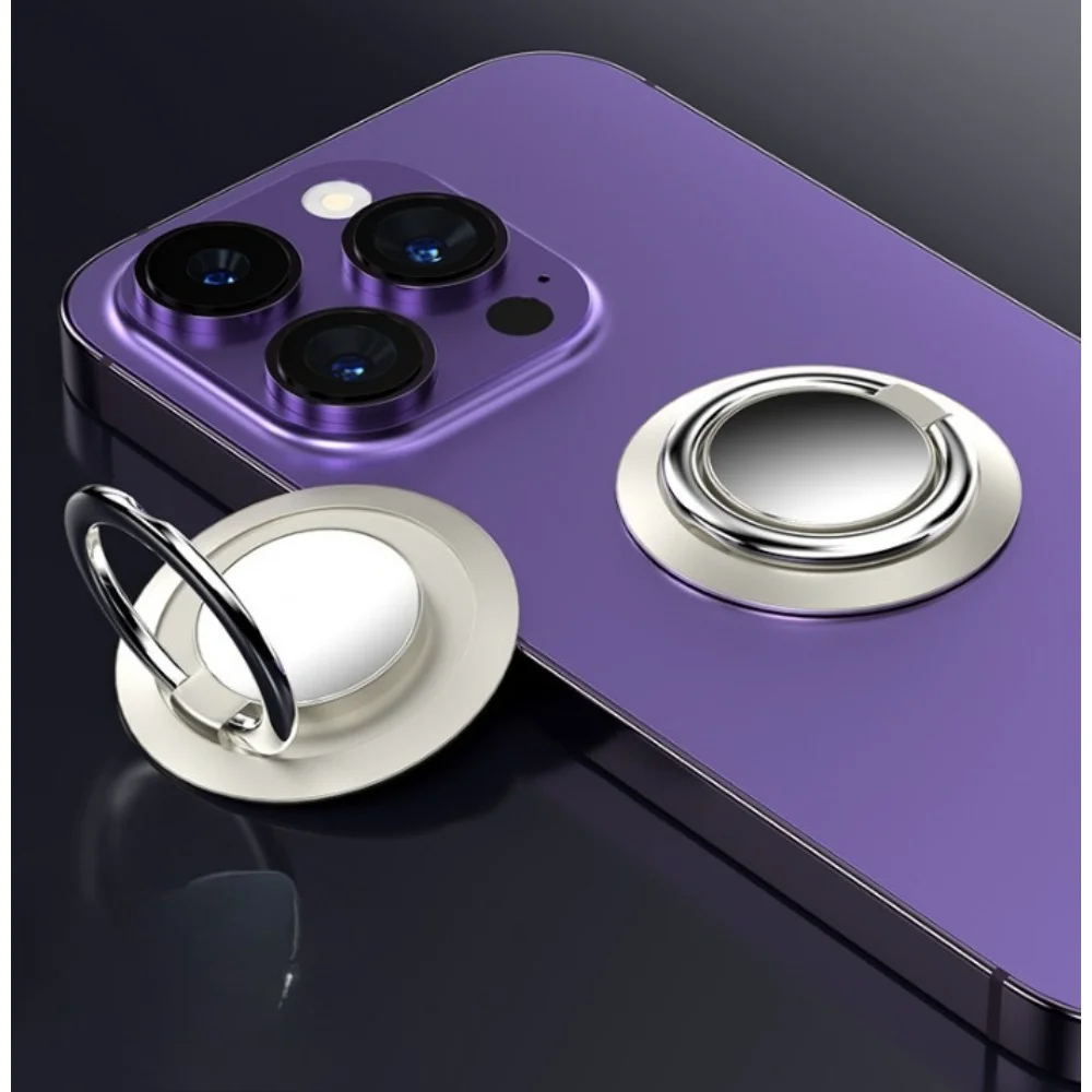 Luxury Metal Mobile Phone Socket Holder Universal Telephone Magnetic Car Bracket Stand Accessories Finger Ring