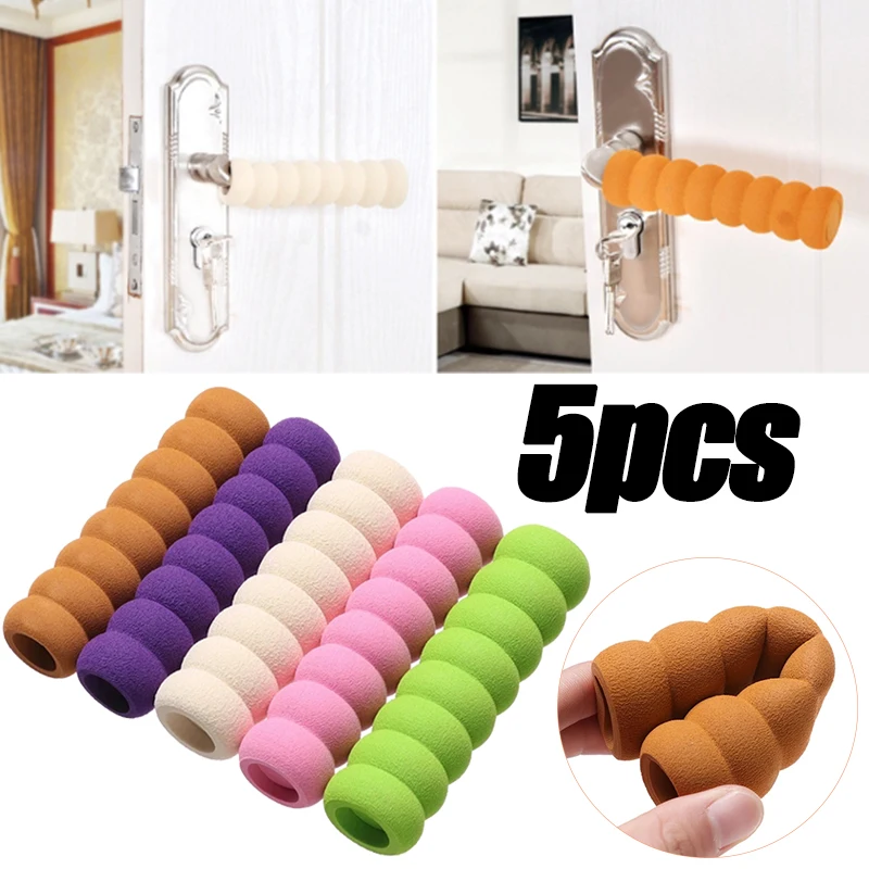 Door Handle Covers 5/1Pcs EVA Door Knob Covers Foam Elastic Room Protector