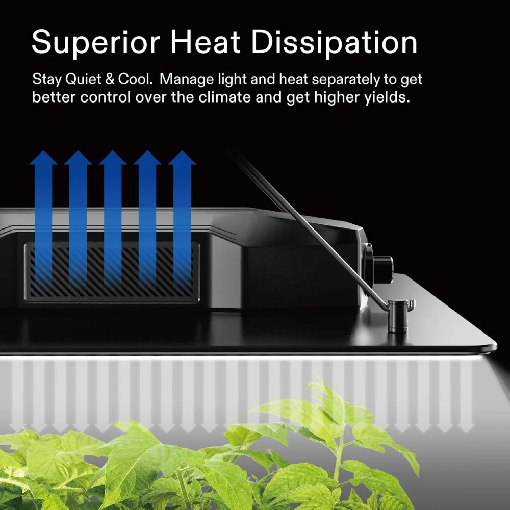Grow Tent Complete System, 2 x 2 ft. Grow Tent Kit Complete with VS1000 Led Light, 4 Inch 190CFM Inline Fan 24" x 24" 48"