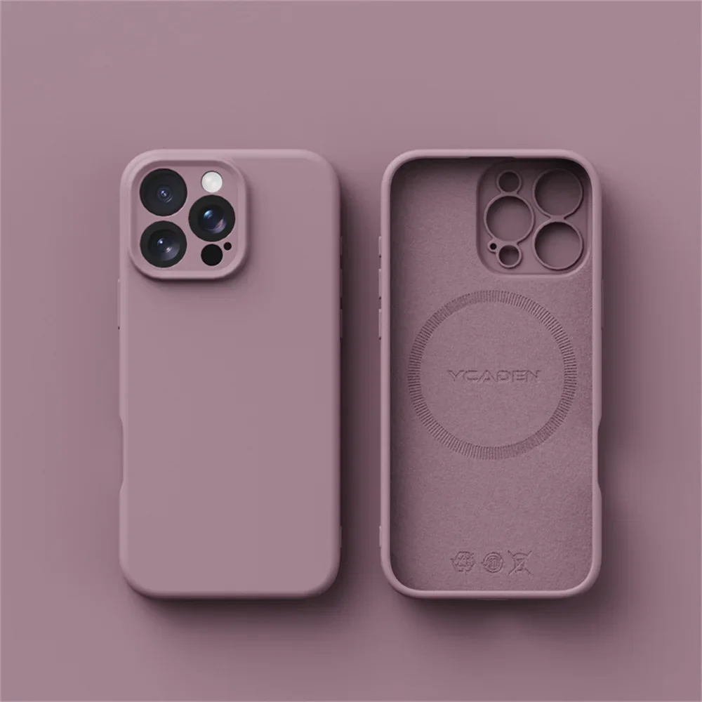 Premium Liquid Silicone MagSafe-Compatible Phone Case with Wireless Charging Capability