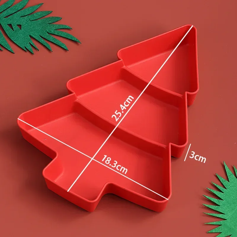 thumbnail image 1 of Plato de frutas para árbol de Navidad, decoraciones para fiestas navideñas para el hogar 2024, regalos navideños de Navidad, feliz año nuevo 2025, 1 of 5