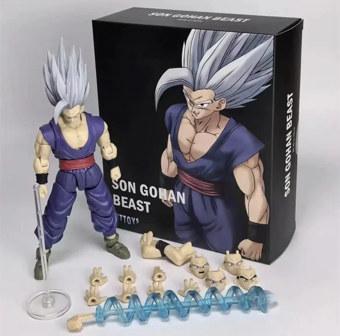 thumbnail image 1 of Nuevas figuras de acción de Dragon Ball de Son Gohan Beast de Cttoys, juguetes modelo Ultimate Gohan Super Hero Figura de PVC, regalos de cumpleaños para niños, 1 of 5