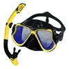 Professional Swimming Waterproof Soft Silicone Glasses Anti-Fog Plating Goggles Full Dry Breathing Tube Diving Mask 5