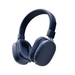 Awatrue Kids Safe - Volume Wireless Bluetooth Headphones with Mic and USB - C Charging (Blue)