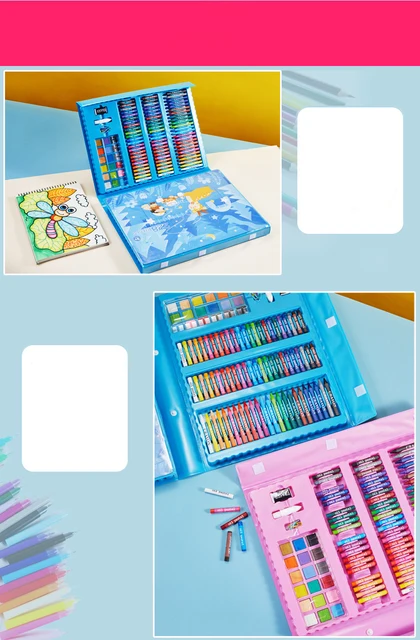 228Pcs Kids Drawing Set Suitcase Drawing kit Children Art Set Watercolor  Markers Crayons Art Painting Tools For Boys Girls Gifts - AliExpress