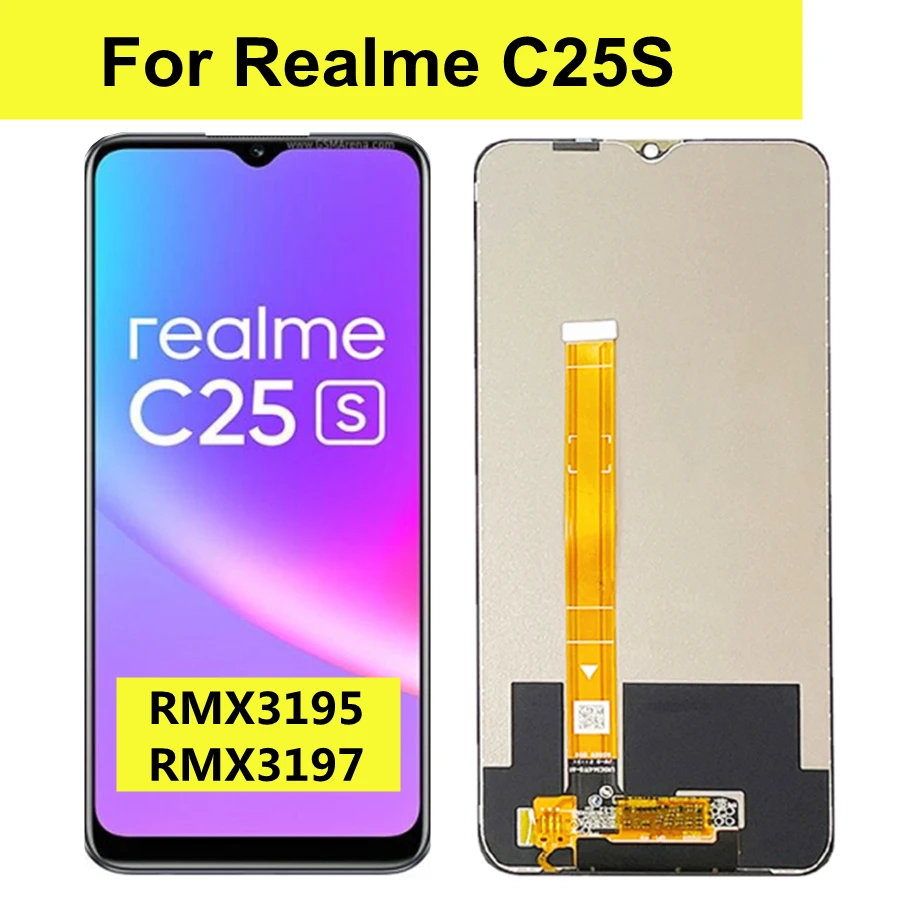 6.5" For Realme C25s LCD Touch Screen Replacement Display Digitizer For Realme C25S LCD Screen