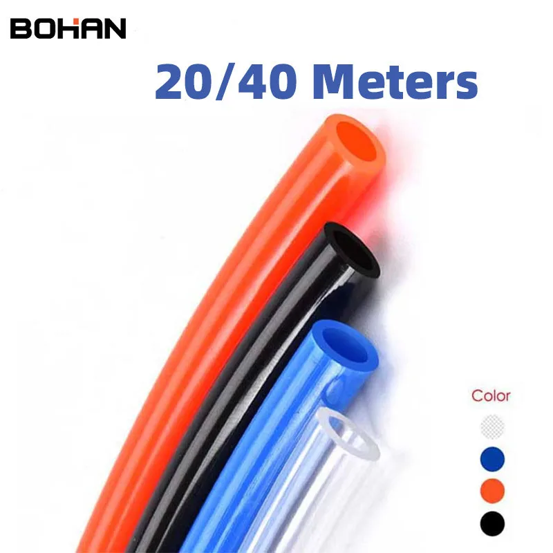

20meters 40meters Pneumatic Tube High Pressure PU Pipe 4mm 6mm 8mm 10mm 12mm Transparent Pneumatic Hoses Air Pressure Hose