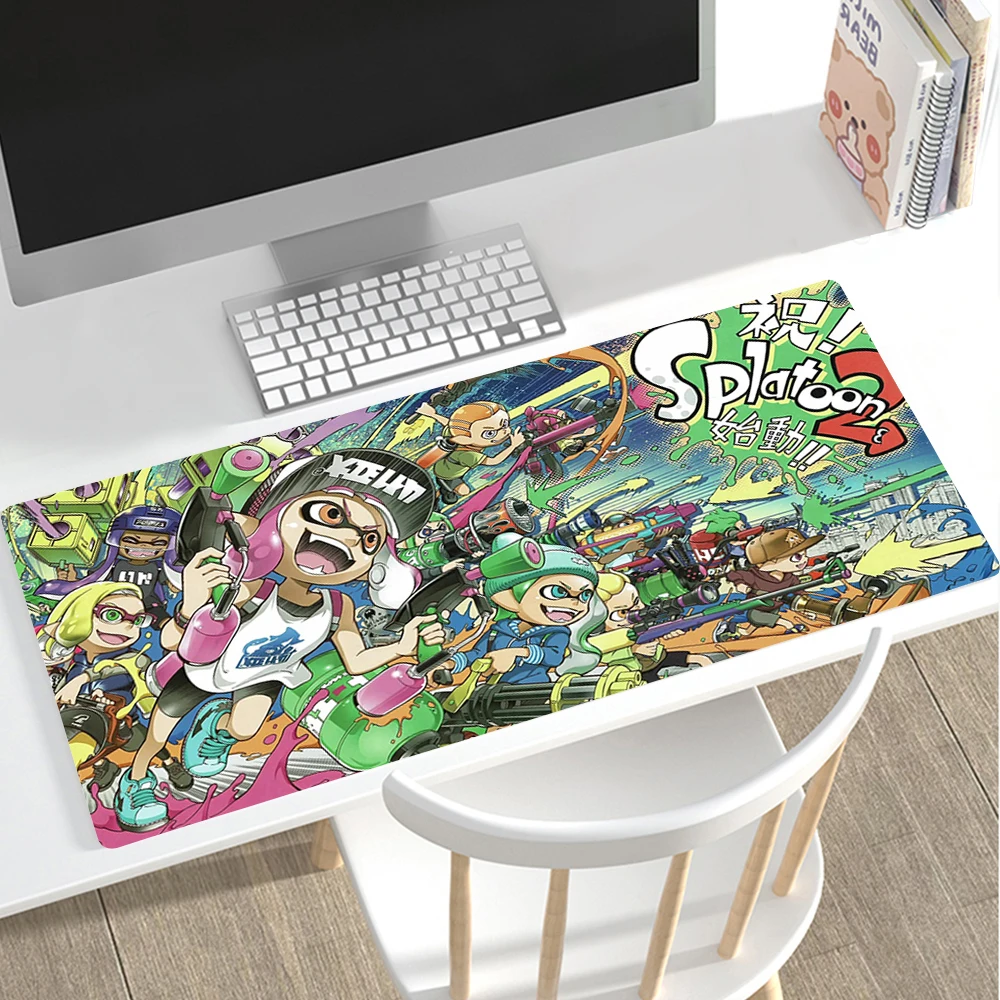 

Splatoon 2 Mouse Pad Gaming Accessories Keyboard Desk Anime Mouse Mat Carpet Rubber Tapis Souris Notbook for CSGO Mousepad