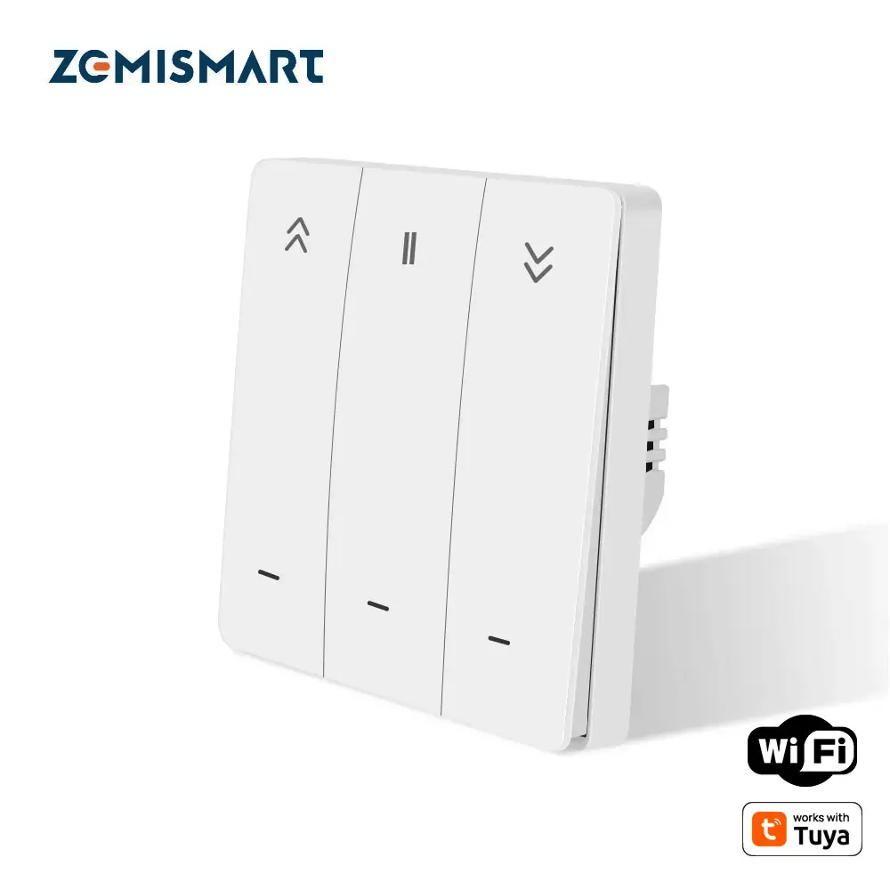 Zemismart WiFi Roller Shade สวิทช์ Wall Push Switch ทํางานร่วมกับ Tuya Alexa Echo Google Home Smart Life Timer Control 1
