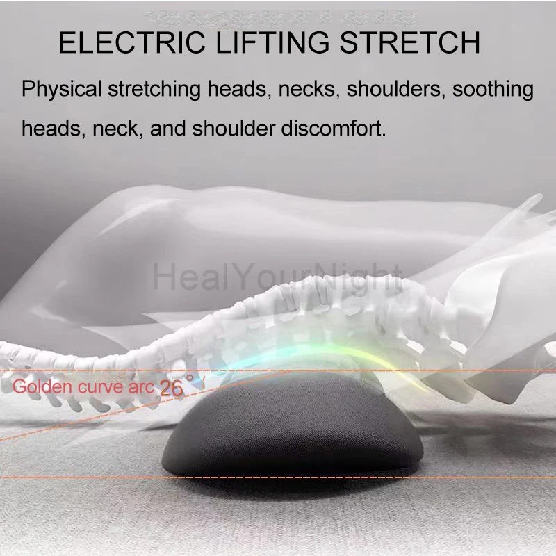 Lumbar pillow bed sleeping lumbar pad electric massage lying flat