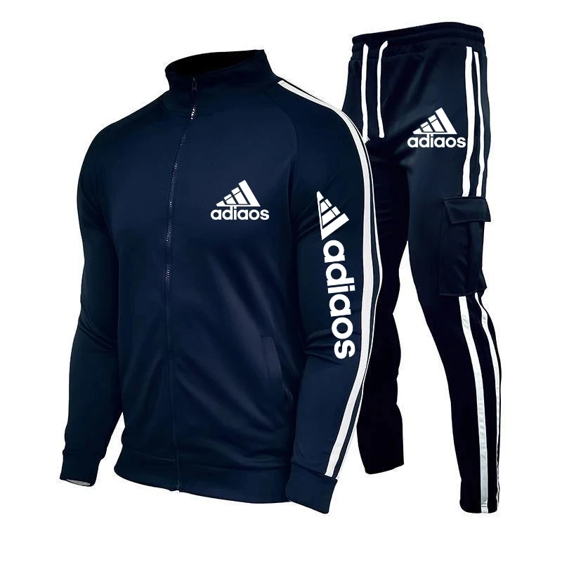 New Mens 2024 Tracksuits Men Sets Sweatshirt sweatpants Tracksuit Zipper Stand Collar Sports Suit Jogging Fitness Men Clothing