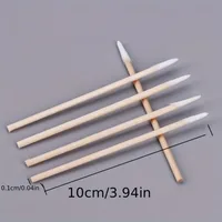 900/100/300pcs Disposable Wooden Micro Bud Swabs Lint Free Eyelash Extension Glue Removing Tools Makeup Mini Brush 2