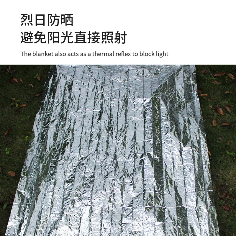 Thermal Insulation Blanket First Aid Emergency Distress Signal Camping Travel Hiking Rescue Outdoor Survival Military