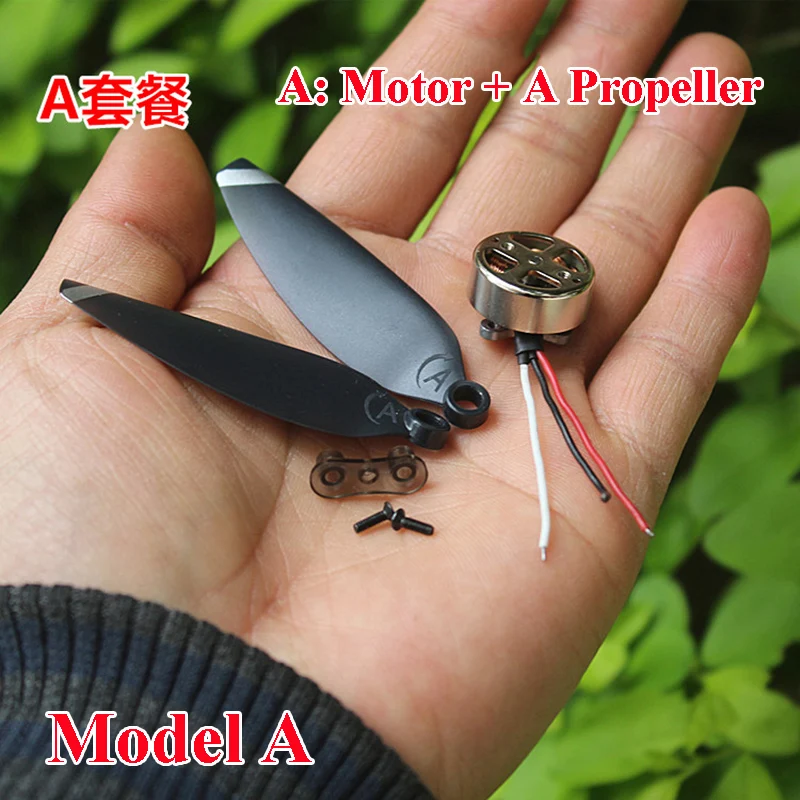 Hélice A/B haute vitesse fixée au micro moteur sans balais 18mm 2750KV pour quadcopter