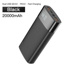  KUULAA Power Bank 20000mAh QC PD 3.0 PoverBank Fast Charging PowerBank 20000 mAh USB External Battery Charger For Xiaomi Mi 10 9 