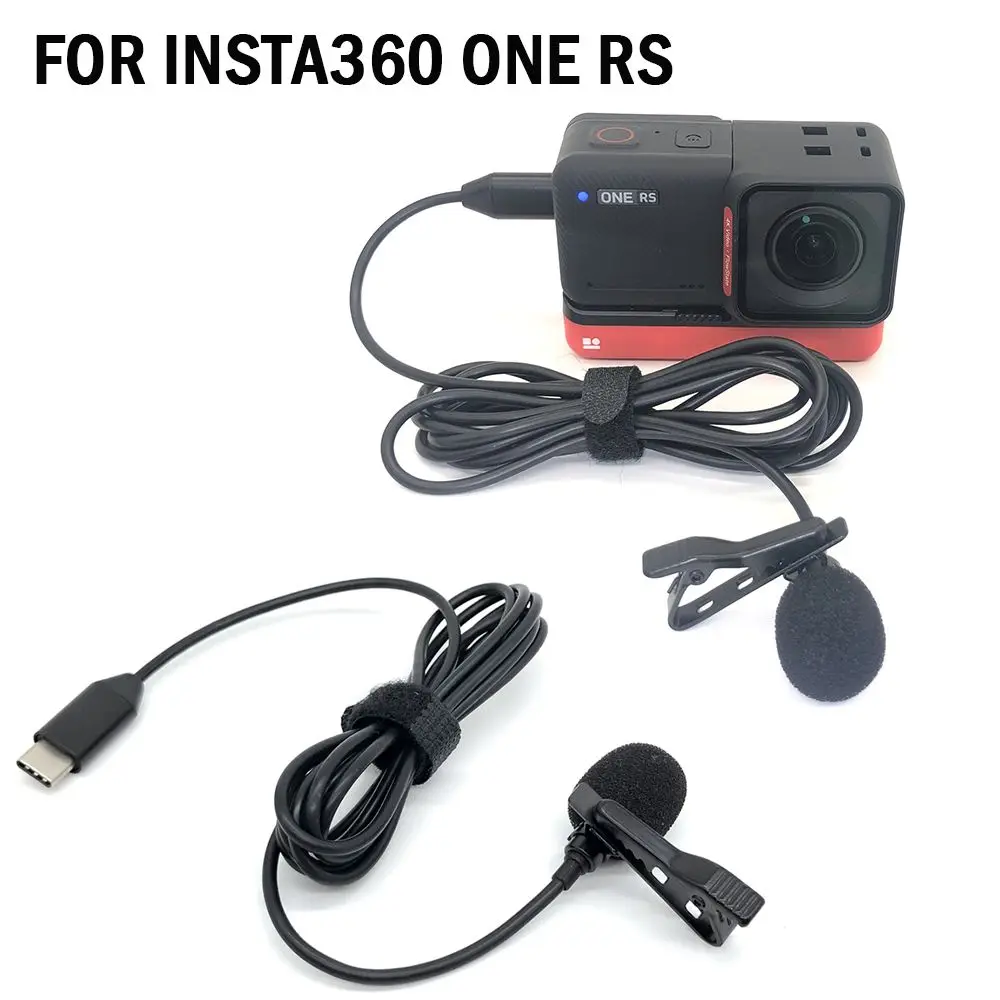 Microphone Lavalier Type C pour Insta360 ONE RS - Accessoire Audio Hi-Fi