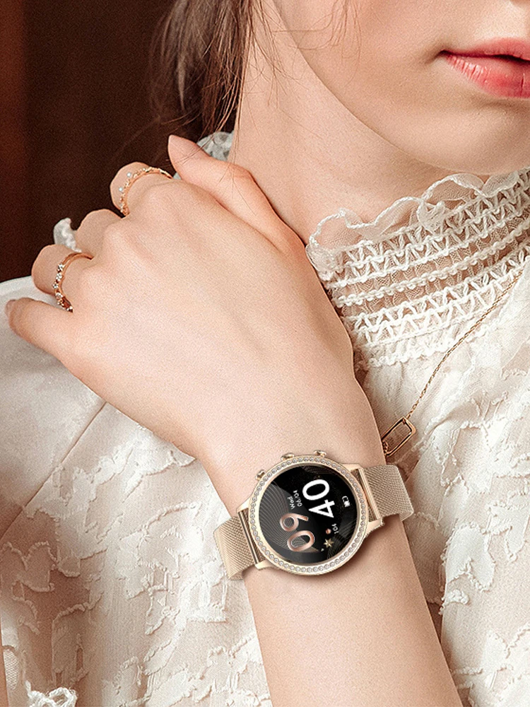 

Waterproof Men Smartwatch Women New Fashion Smart Watch Ladies Bluetooth Call Blood Pressure DIY Custom Dial Sport Bracelet