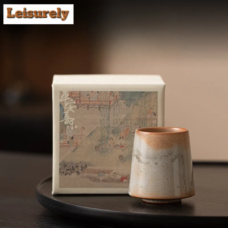 Wood-fired Porcelain Teacup Zen Tea Bowl Jug Tea-tasting Meditation Cup Chazhan Master Cups Oolong Tea Household Tea Services