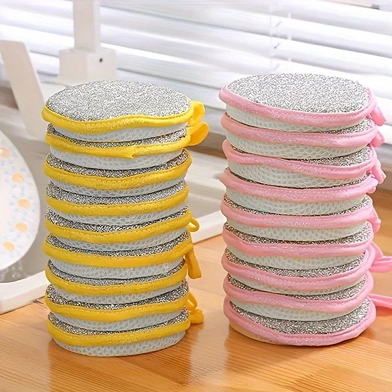 Description Picture 6 of item12PCS Kitchen Dishwashing Sponge Wipes and Wipes To Remove oil and dirt Powerful Cleaning and Brushing Pot Tools